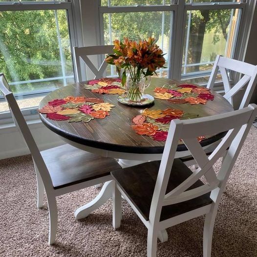 dining room table in kitchen
