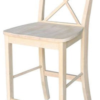 Rustic Farmhouse Counter Height Chair