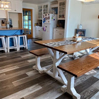 Rustic Farmhouse Kitchen Table Set