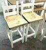 Rustic Farmhouse Stools With Back